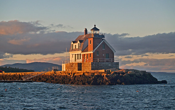 Rockland Maine Breakwater Lighthouse